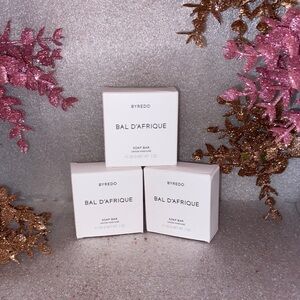 Byredo Bal D'Afrique Soap Trio in White and Pink